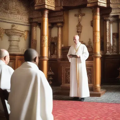 The sermon delivered by the priest emphasized the importance of humility and warned against the dangers of spiritual abasement.
