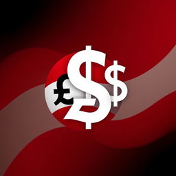 A creative logo design that represents the Syrian pound and its conversion to USD dollar