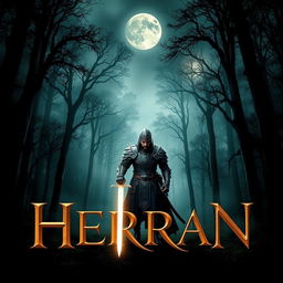 A visually striking movie poster for a film titled 'Herran'