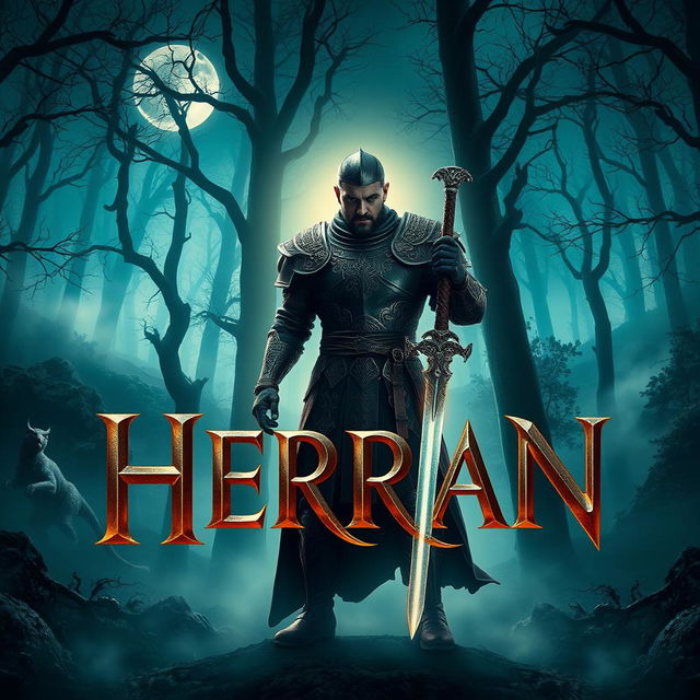 A visually striking movie poster for a film titled 'Herran'