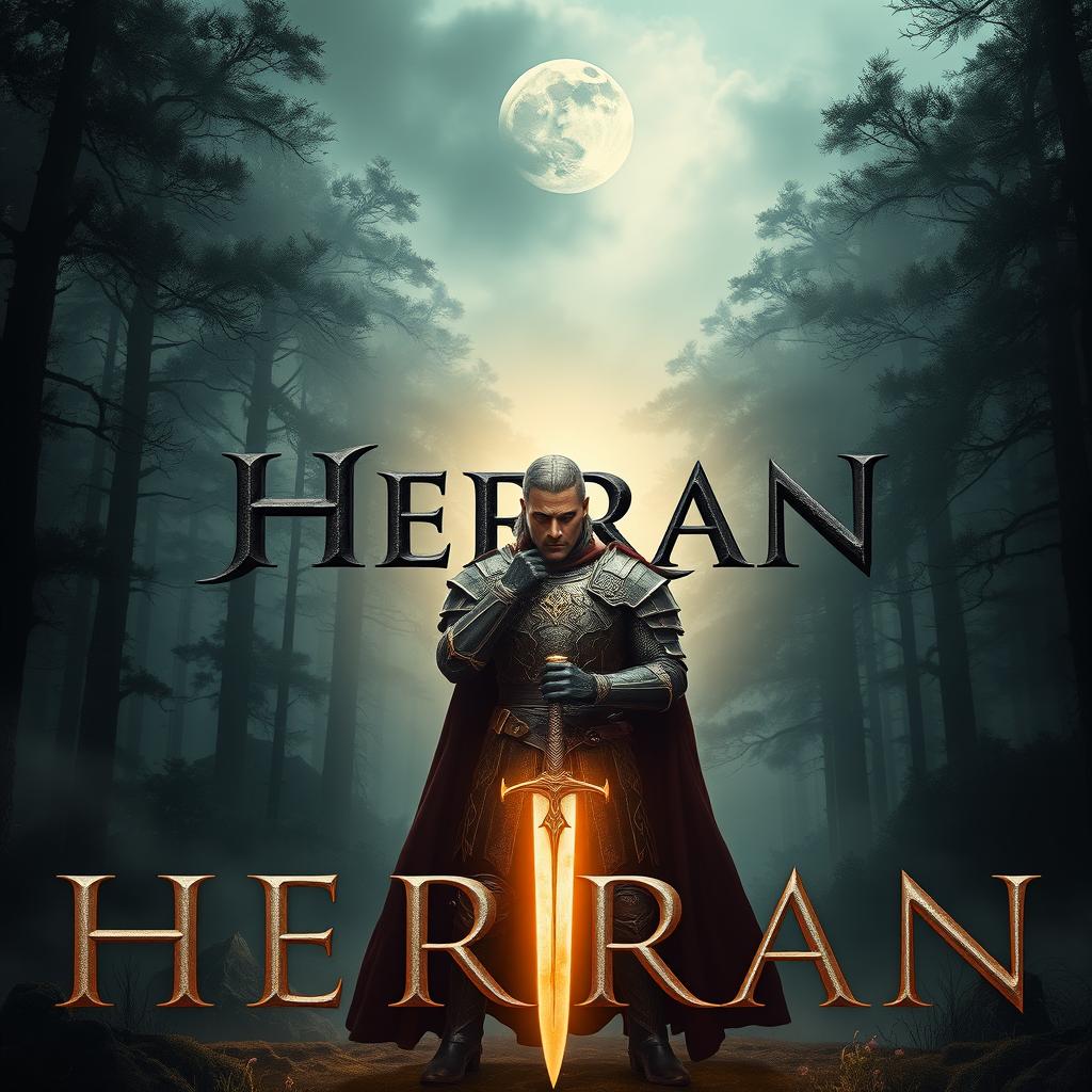 A visually striking movie poster for a film titled 'Herran'