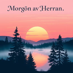 A beautifully designed poster for a Swedish band called 'Morgon av Herran'