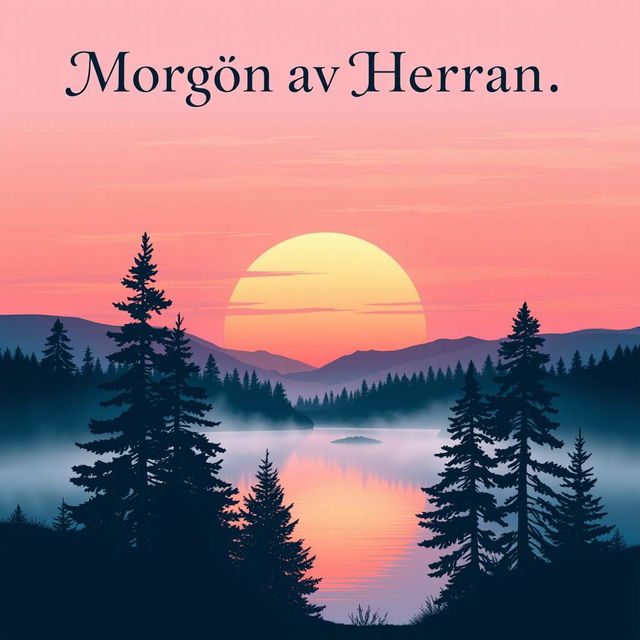 A beautifully designed poster for a Swedish band called 'Morgon av Herran'