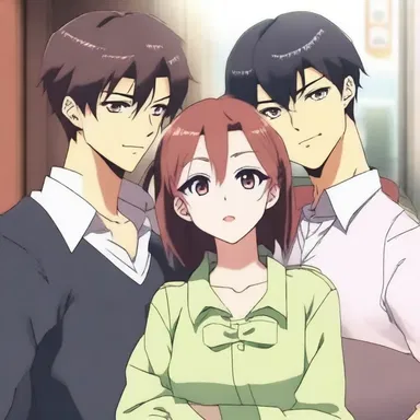 In the anime series, the main character's abashment was depicted through their constant blushing and stuttering around their love interest.