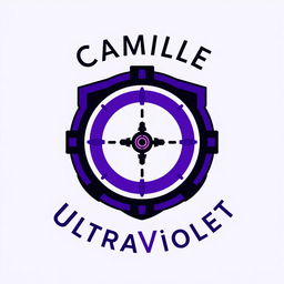 A logo design featuring a strong, cohesive circular or shield-like shape representing the theme of "UltraViolet"