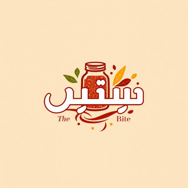 A logo design for a spice and seasoning company named "اللقمة الشهية" (The Delicious Bite)