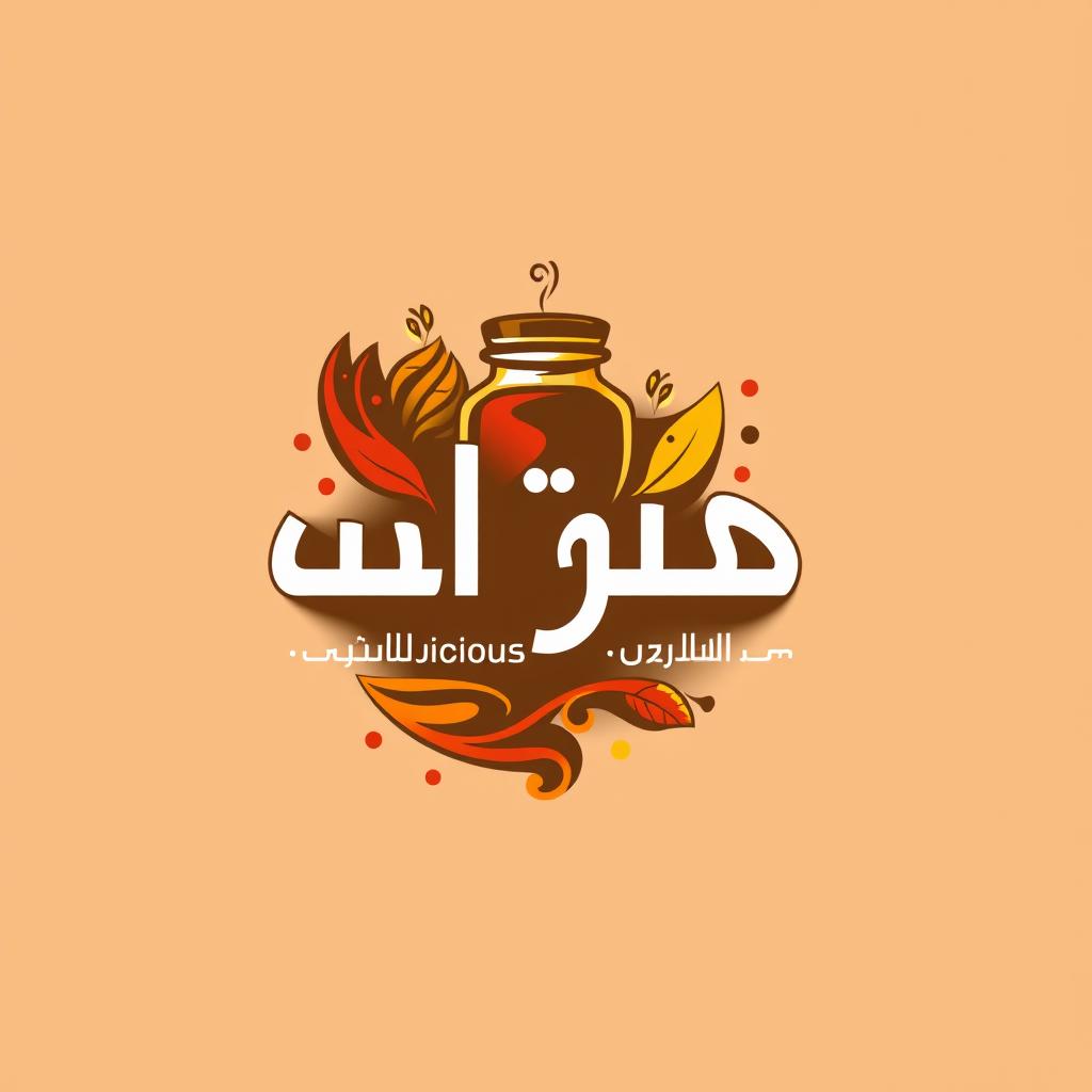 A logo design for a spice and seasoning company named "اللقمة الشهية" (The Delicious Bite)