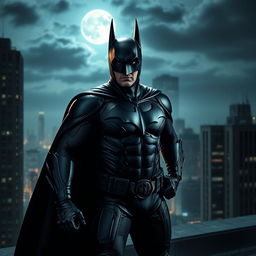 A cool interpretation of a friend transformed into Batman from The Dark Knight