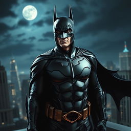 A cool interpretation of a friend transformed into Batman from The Dark Knight