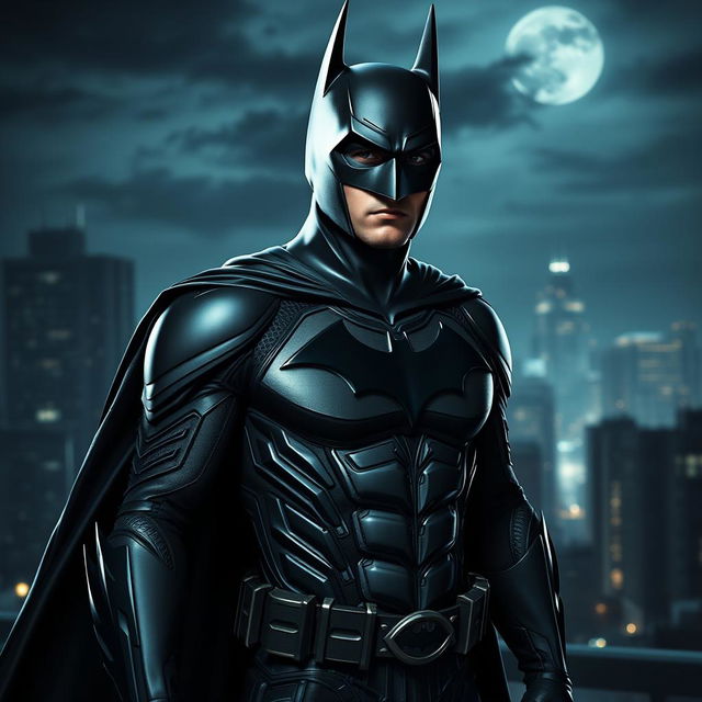 A cool interpretation of a friend transformed into Batman from The Dark Knight