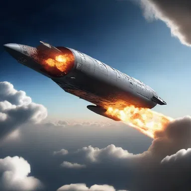 After the spaceship was hit by a meteor, the turbulence started to abate and the crew regained control.
