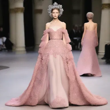 The designer's innovative collection abated the traditional norms and pushed the boundaries of haute couture.