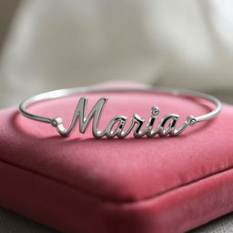 A beautifully designed bracelet featuring the name 'Maria' elegantly crafted in a cursive font