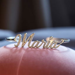 A beautifully designed bracelet featuring the name 'Maria' elegantly crafted in a cursive font