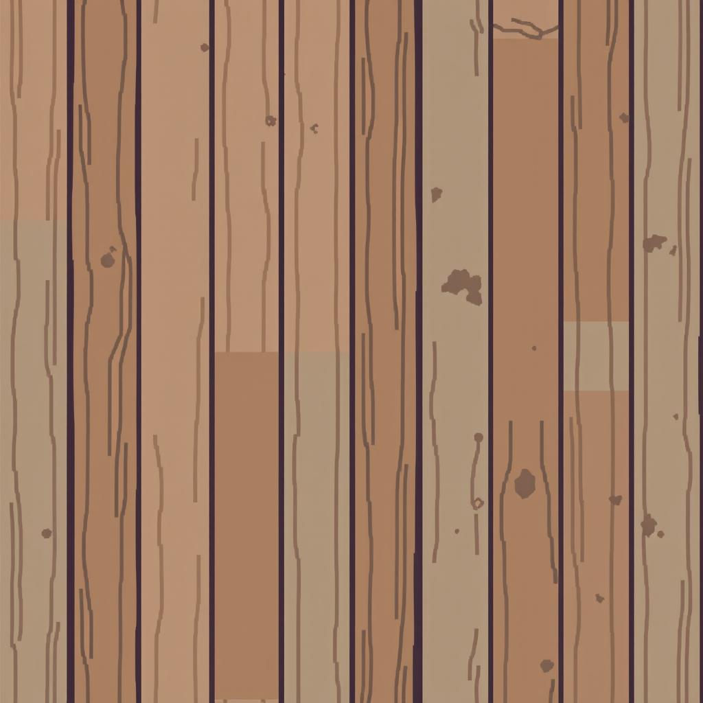 A pixelated texture of a striped wooden floor with imperfections, designed in a 64x64 format