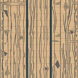 A pixelated texture of a striped wooden floor with imperfections, designed in a 64x64 format
