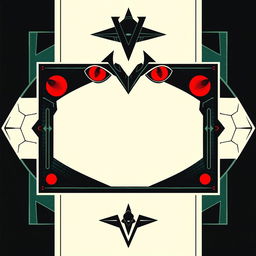 A collectible blank card inspired by the Commander Supreme from the 1980s TV series 'V'