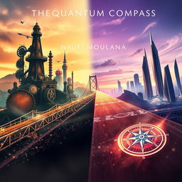 Book cover design for 'The Quantum Compass' by Naufi Moulana