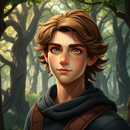 A fantasy book cover featuring a character who is the son of Hephaestus, resembling Noah Urrea