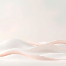 A serene and minimalistic scene featuring an abstract representation of chaos in a simplistic form