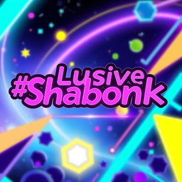 A vibrant and fun Discord server profile banner that prominently features the text "❌Lusive Shabonk" in a playful and eye-catching font