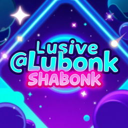 A vibrant and fun Discord server profile banner that prominently features the text "❌Lusive Shabonk" in a playful and eye-catching font
