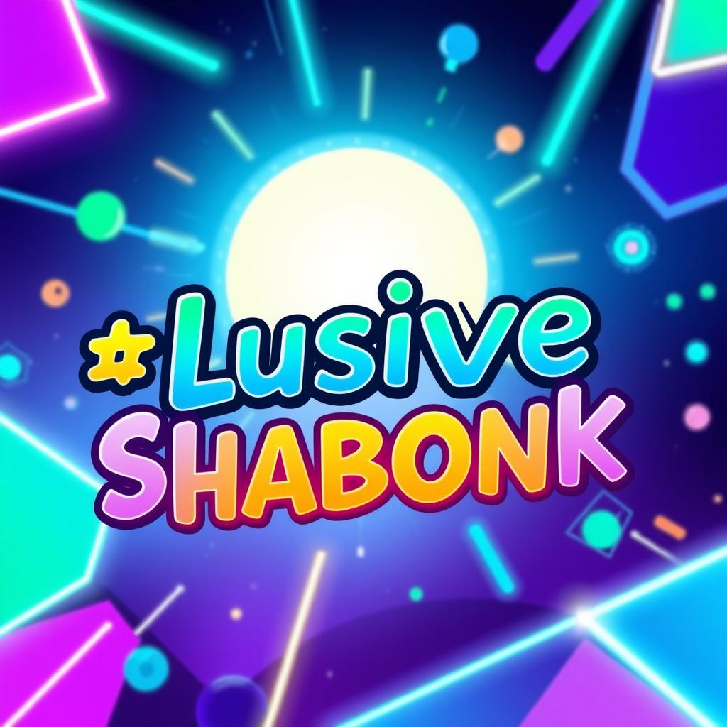 A vibrant and fun Discord server profile banner that prominently features the text "❌Lusive Shabonk" in a playful and eye-catching font