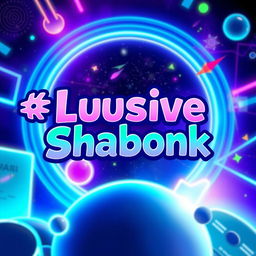 A vibrant and fun Discord server profile banner that prominently features the text "❌Lusive Shabonk" in a playful and eye-catching font