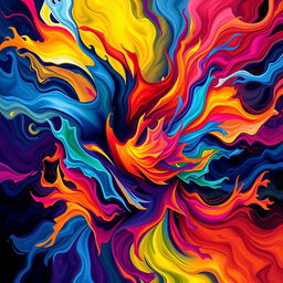 An artwork inspired by the original style, emphasizing vibrant and lively colors reminiscent of the original piece