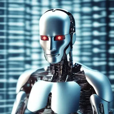 In the science fiction story, 'AI' is used as an abbreviation for 'artificial intelligence'.