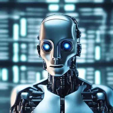 In the science fiction story, 'AI' is used as an abbreviation for 'artificial intelligence'.
