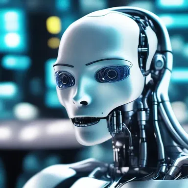 In the science fiction story, 'AI' is used as an abbreviation for 'artificial intelligence'.