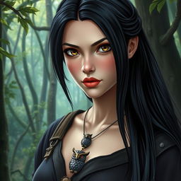 A fantasy book cover featuring a 17-year-old female character, the daughter of Athena, renowned for her beauty and profound, striking gaze