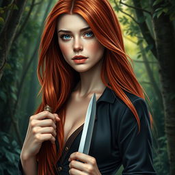 A fantasy book cover featuring a 17-year-old female character, the daughter of Aphrodite, characterized by her stunning blue eyes and long, straight red hair that flows elegantly