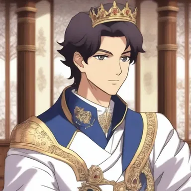 In the anime series, the prince chooses to abdicate his royal position to live a normal life.