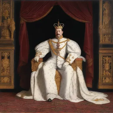 The painting symbolizes a monarch's decision to abdicate the throne and pursue a life of solitude.