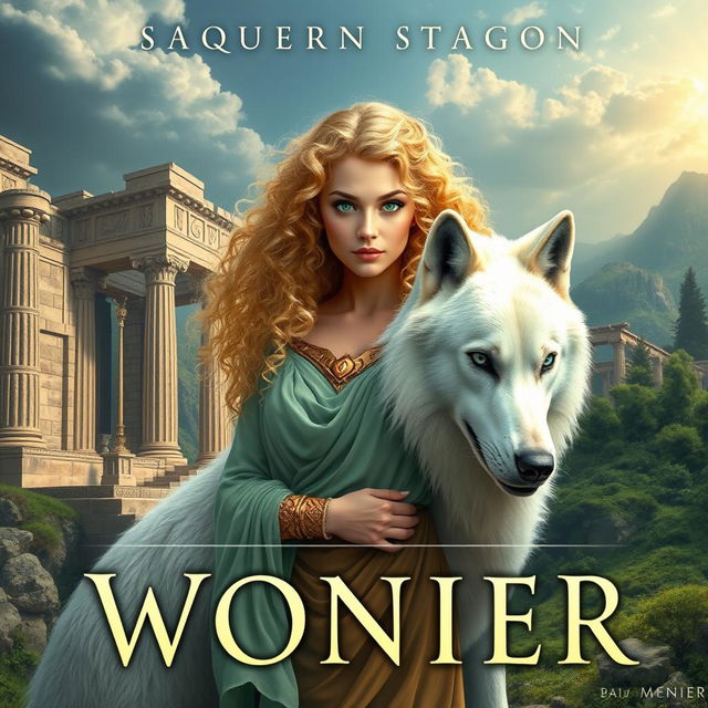 A mesmerizing book cover for a fantasy novel steeped in Greek mythology