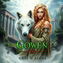 A mesmerizing book cover for a fantasy novel steeped in Greek mythology