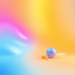 A medium-quality 3D render of the provided image, as if freshly created from a graphic design software