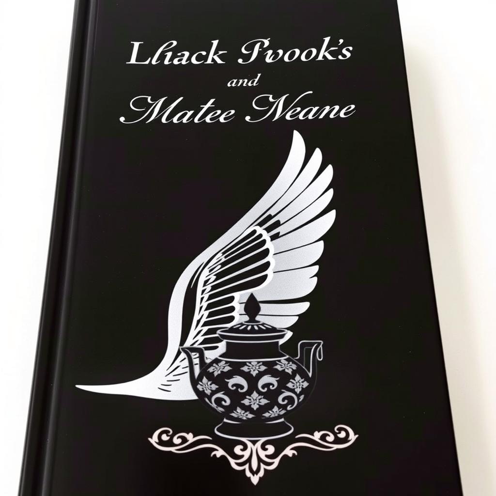 A striking black-themed book cover featuring the elegant silhouette of a bird's wing prominently displayed in the center