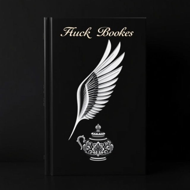 A striking black-themed book cover featuring the elegant silhouette of a bird's wing prominently displayed in the center