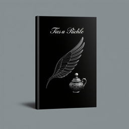 A striking black-themed book cover featuring the elegant silhouette of a bird's wing prominently displayed in the center