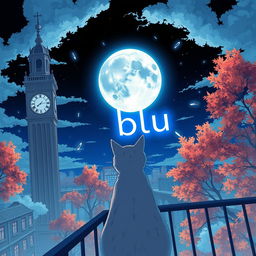 An anime-themed illustration depicting the essence of autumn from a high angle viewpoint