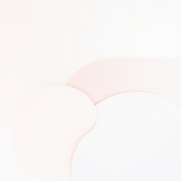 An abstract, minimalistic art piece showcasing a blend of soft pastel colors and geometric shapes