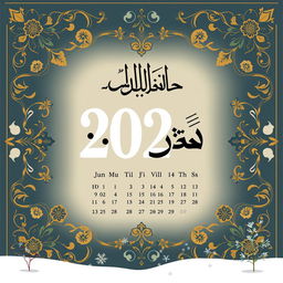 A beautiful Persian calendar page displaying the date ۱۴۰۴/۱۱/۶ in an elegant calligraphic style