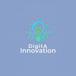 A modern, sleek logo design representing digital innovation