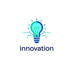 A modern, sleek logo design representing digital innovation