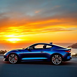A stunning 2nd generation 4-door sports car, showcasing its sleek and aerodynamic design