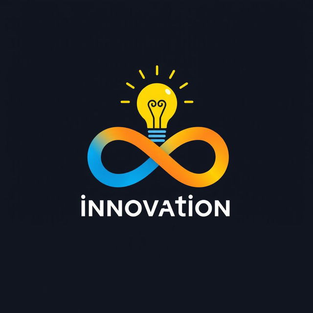 An impactful and modern logo representing the concept of innovation