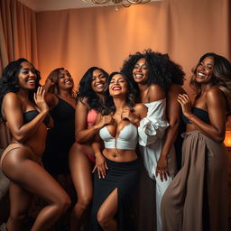 An artistic representation exploring themes of female empowerment and sensuality in a tasteful manner